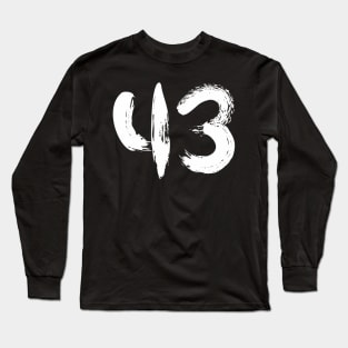 Number 43 Long Sleeve T-Shirt